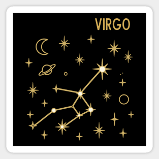 Virgo Constellation Zodiac Sign Sticker